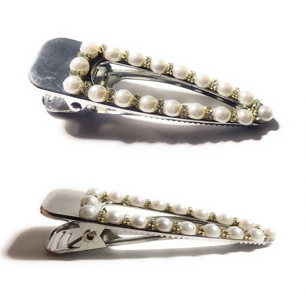 Pearl Hair Clip for any Hair Type - New - Great Gift - Picture 3 of 5